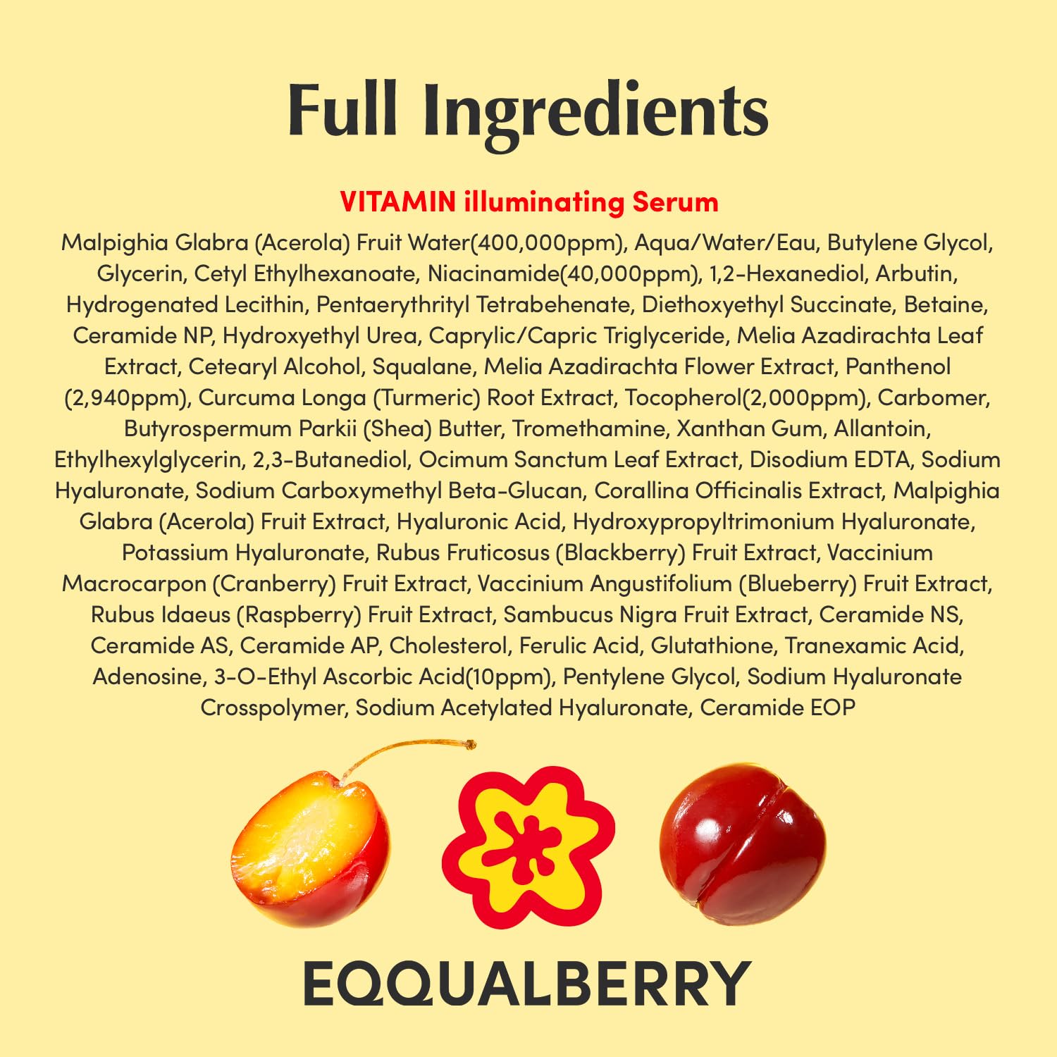 EQQUALBERRY Daily Vitamin Glow Serum Booster